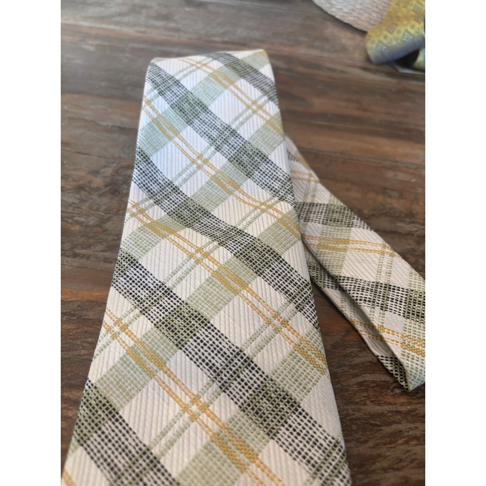 Vintage 70s Wide Arrow polyester necktie RARE Pattern - Picture 5 of 6